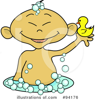 Royalty-Free (RF) Bath Time Clipart Illustration by Pams Clipart - Stock Sample #94176