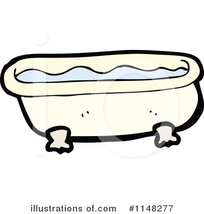 Royalty-Free (RF) Bath Tub Clipart Illustration by lineartestpilot - Stock Sample #1148277