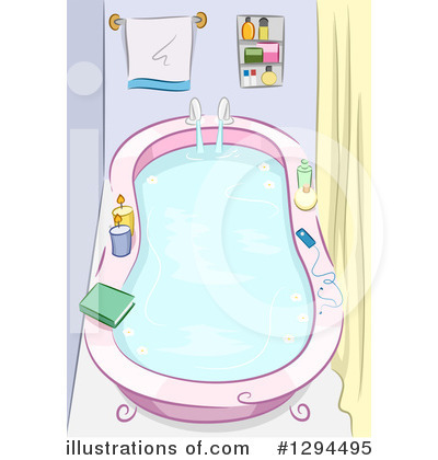 Royalty-Free (RF) Bath Tub Clipart Illustration by BNP Design Studio - Stock Sample #1294495