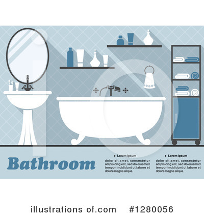 Royalty-Free (RF) Bathroom Clipart Illustration by Vector Tradition SM - Stock Sample #1280056