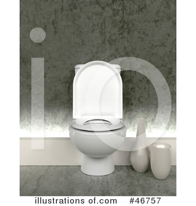 Royalty-Free (RF) Bathroom Clipart Illustration by KJ Pargeter - Stock Sample #46757
