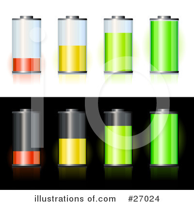Royalty-Free (RF) Batteries Clipart Illustration by beboy - Stock Sample #27024