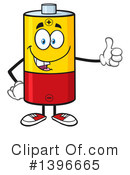 Battery Character Clipart #1396665 by Hit Toon