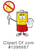 Battery Character Clipart #1396667 by Hit Toon