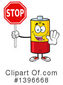 Battery Character Clipart #1396668 by Hit Toon