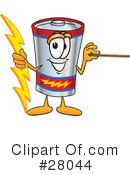 Battery Character Clipart #28044 by Toons4Biz