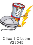 Battery Character Clipart #28045 by Toons4Biz