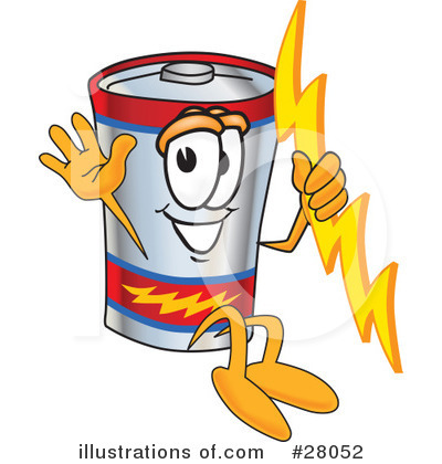 Battery Character Clipart #28052 by Toons4Biz