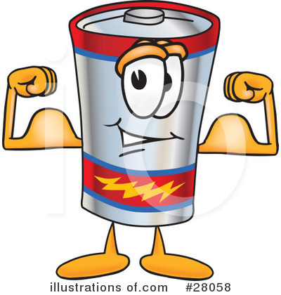 Battery Character Clipart #28058 by Toons4Biz