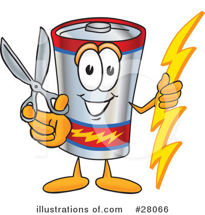 Battery Character Clipart #28066 by Toons4Biz