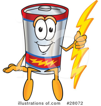Battery Character Clipart #28072 by Toons4Biz
