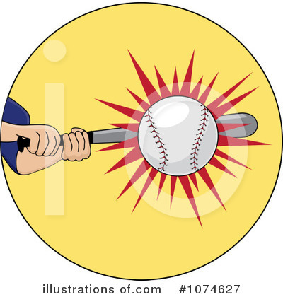 Royalty-Free (RF) Batting Clipart Illustration by Pams Clipart - Stock Sample #1074627