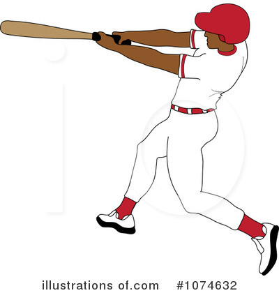 Baseball Player Clipart #1074632 by Pams Clipart