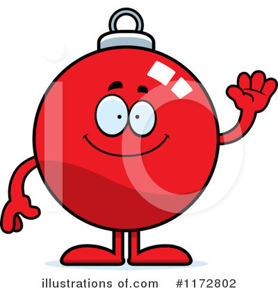 Christmas Bauble Character Clipart #1172802 by Cory Thoman