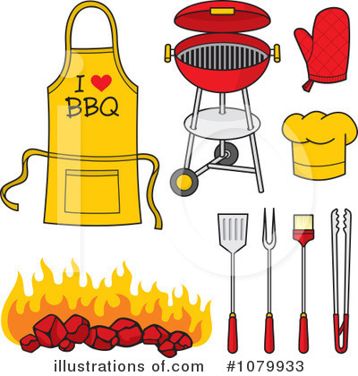 Royalty-Free (RF) Bbq Clipart Illustration by Any Vector - Stock Sample #1079933