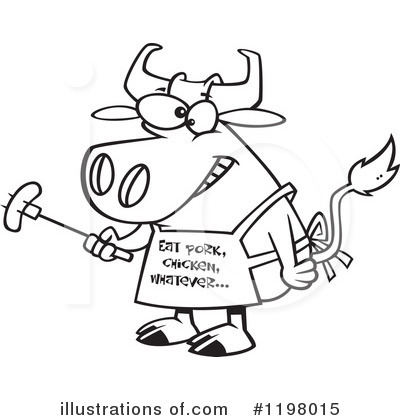 Cows Clipart #1198015 by toonaday