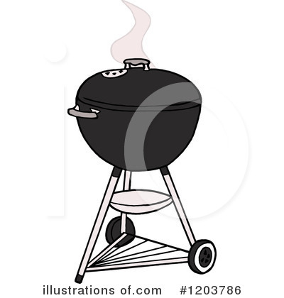 Barbeque Clipart #1203786 by LaffToon
