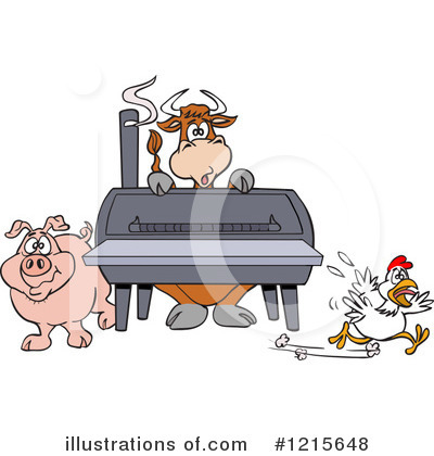 Bbq Smoker Clipart #1215648 by LaffToon