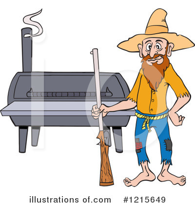 Bbq Smoker Clipart #1215649 by LaffToon