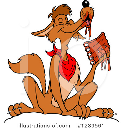 Coyote Clipart #1239561 by LaffToon
