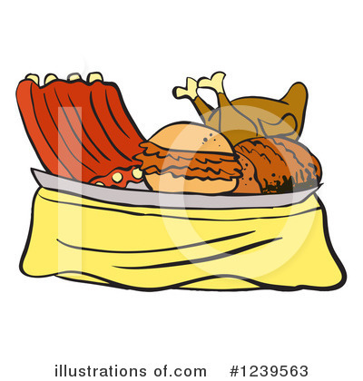 Royalty-Free (RF) Bbq Clipart Illustration by LaffToon - Stock Sample #1239563