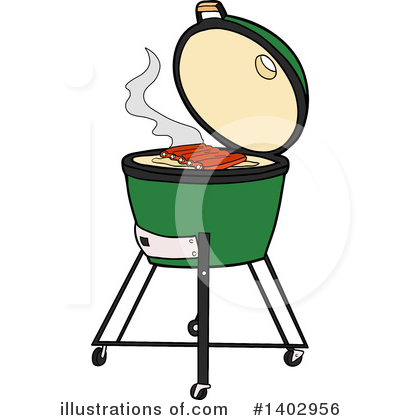 Royalty-Free (RF) Bbq Clipart Illustration by LaffToon - Stock Sample #1402956