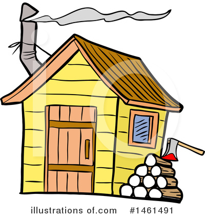 Smoke House Clipart #1461491 by LaffToon