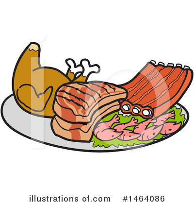 Shrimp Clipart #1464086 by LaffToon