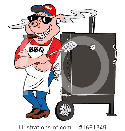 Royalty-Free (RF) Bbq Clipart Illustration by LaffToon - Stock Sample #1661249