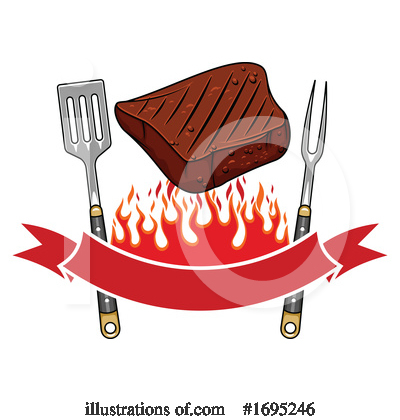 Steak Clipart #1695246 by Vector Tradition SM