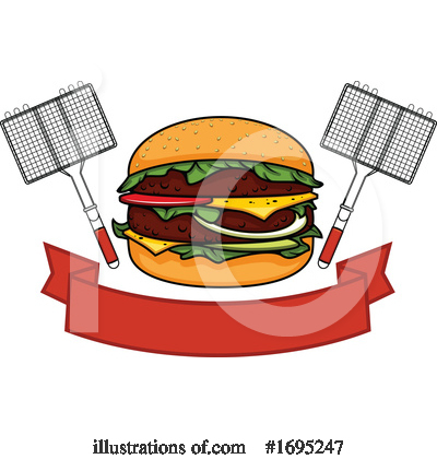 Grilling Clipart #1695247 by Vector Tradition SM