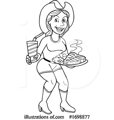 Royalty-Free (RF) Bbq Clipart Illustration by LaffToon - Stock Sample #1698877