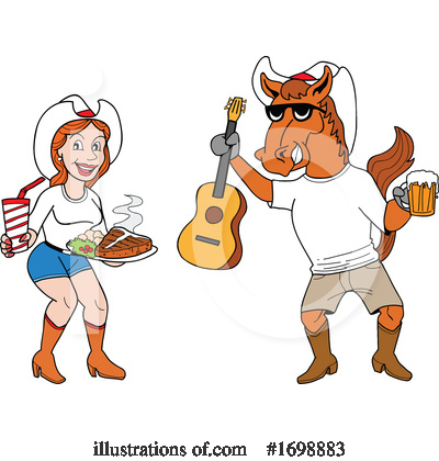 Royalty-Free (RF) Bbq Clipart Illustration by LaffToon - Stock Sample #1698883