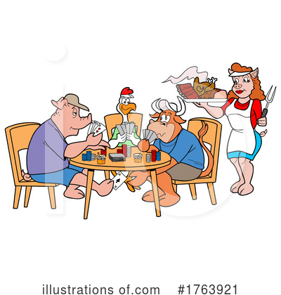 Royalty-Free (RF) Bbq Clipart Illustration by LaffToon - Stock Sample #1763921