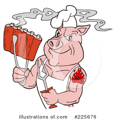 Pig Clipart #225676 by LaffToon
