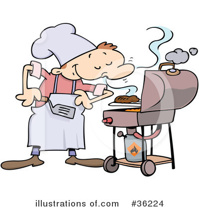 Royalty-Free (RF) Bbq Clipart Illustration by gnurf - Stock Sample #36224