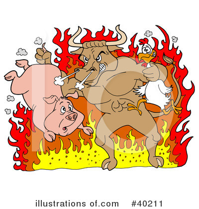 Pig Clipart #40211 by LaffToon