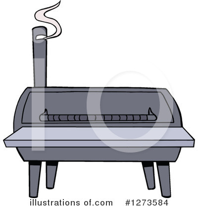 Bbq Smoker Clipart #1273584 by LaffToon