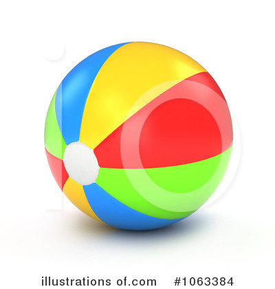 Royalty-Free (RF) Beach Ball Clipart Illustration by BNP Design Studio - Stock Sample #1063384