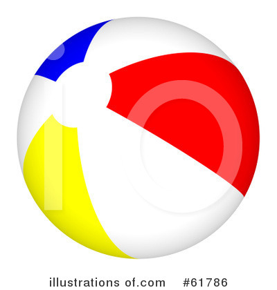 Beach Ball Clipart #61786 by ShazamImages