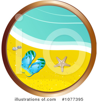 Royalty-Free (RF) Beach Clipart Illustration by elaineitalia - Stock Sample #1077395