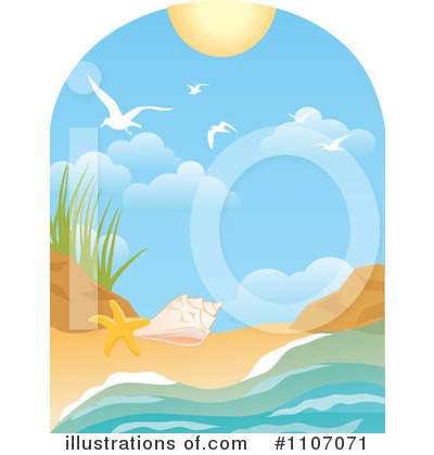 Royalty-Free (RF) Beach Clipart Illustration by Amanda Kate - Stock Sample #1107071