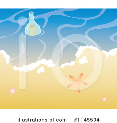 Message In A Bottle Clipart #1145504 by Rosie Piter