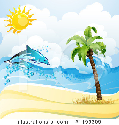 Royalty-Free (RF) Beach Clipart Illustration by merlinul - Stock Sample #1199305