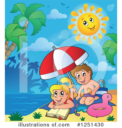 Royalty-Free (RF) Beach Clipart Illustration by visekart - Stock Sample #1251430