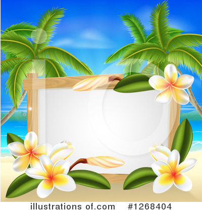 Tropical Beach Clipart #1268404 by AtStockIllustration