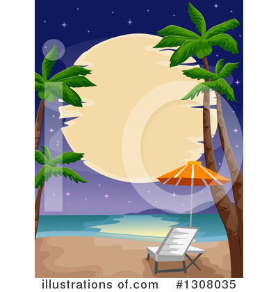 Tropical Beach Clipart #1308035 by BNP Design Studio