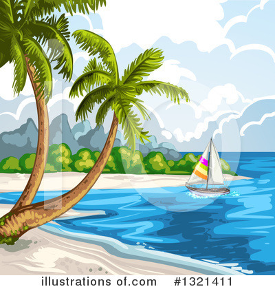Royalty-Free (RF) Beach Clipart Illustration by merlinul - Stock Sample #1321411
