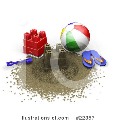 Royalty-Free (RF) Beach Clipart Illustration by KJ Pargeter - Stock Sample #22357