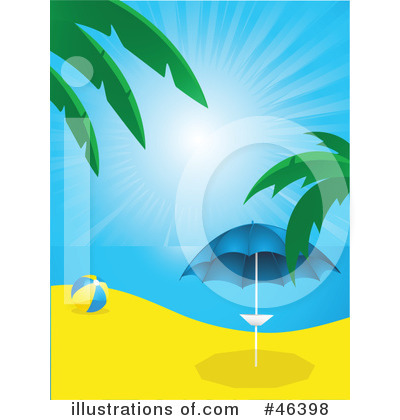 Royalty-Free (RF) Beach Clipart Illustration by elaineitalia - Stock Sample #46398
